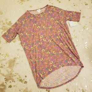 NWT LulaRoe XXS Floral Oversized Irma Tunic Top